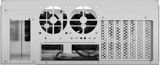 Strežniška ohišja Lanberg SC01-5204-12B, 4U, za 19", ATX/ITX/Micro ATX/SSI-CEB, 13 mest za diske, 5 ventilatorjev, črno/kovina