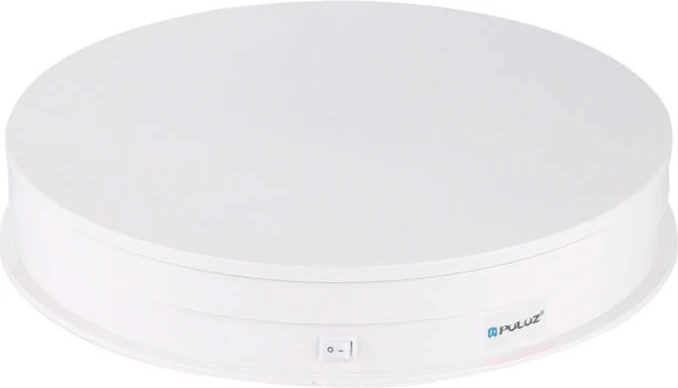 Vrtljiv prikazovalnik 30 cm, Puluz PU3049W, bel