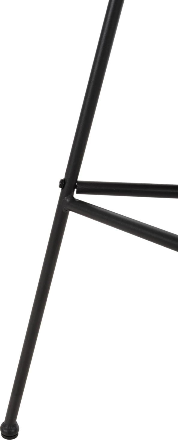 Barski stol z visokim sedežem ALLEGRA FH5708.11 kovina in blazina v črno-bež pletenini 48x49x99,5H cm