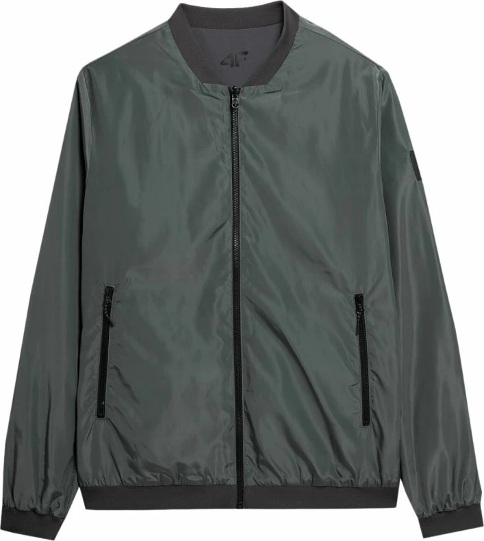 Moška zložljiva jakna 4F M013, zelena in siva