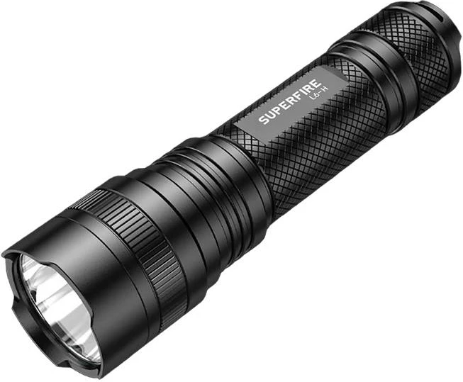 Ročna svetilka Superfire L6-H, 750 lm, USB-C, črna