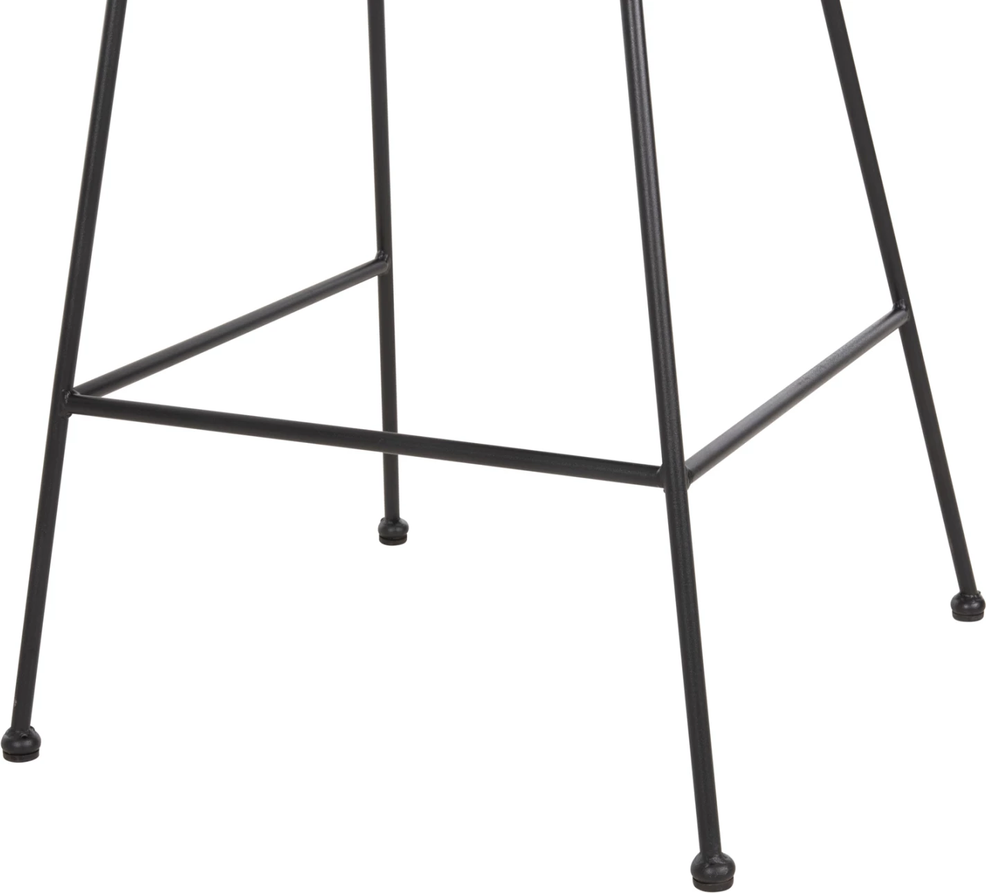 Barski stol srednje višine ALLEGRA FH5644.11 kovina in blazina črna-pletena bež 53x56x107H cm