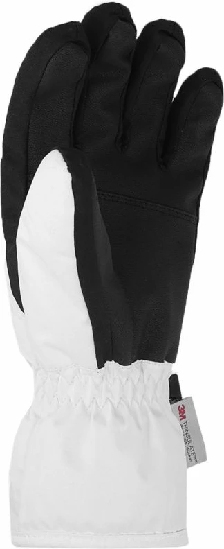 Smučarske rokavice, 4F FNK F106, bele