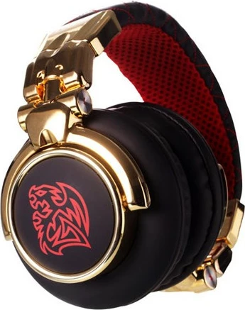 Gaming slušalke Thermaltake TteSPORTS DRACCO Signature, 3,5 mm, črno/rdeče/zlato