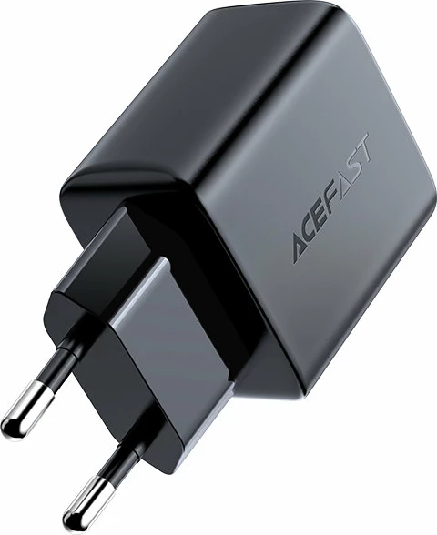 Stenski polnilec USB-C, 20 W, črn Acefast A1