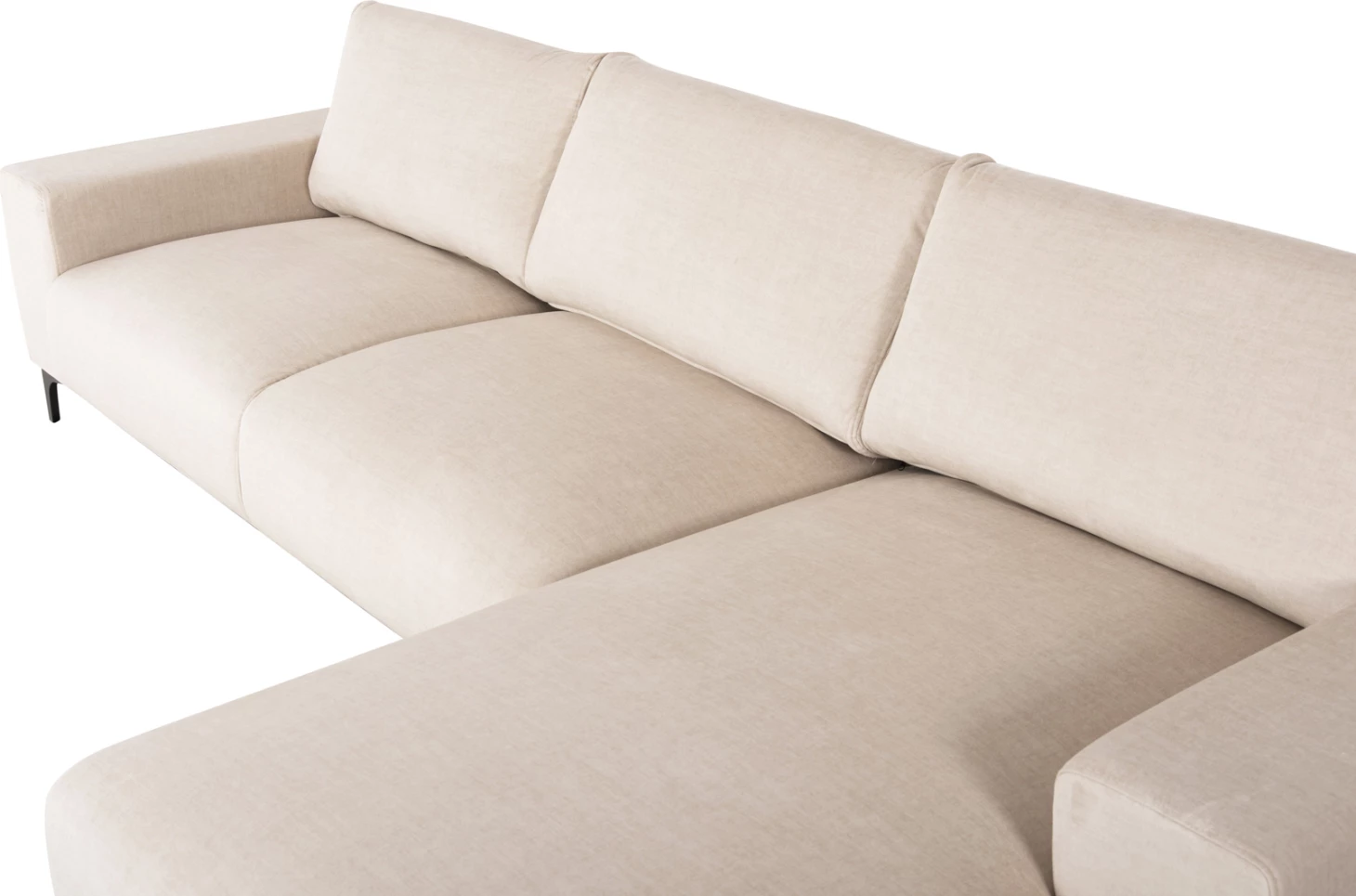 Kotna sedežna garnitura (desna) NOA FH3278.01R iz ecru tkanine 288x90-157x67-80H cm.