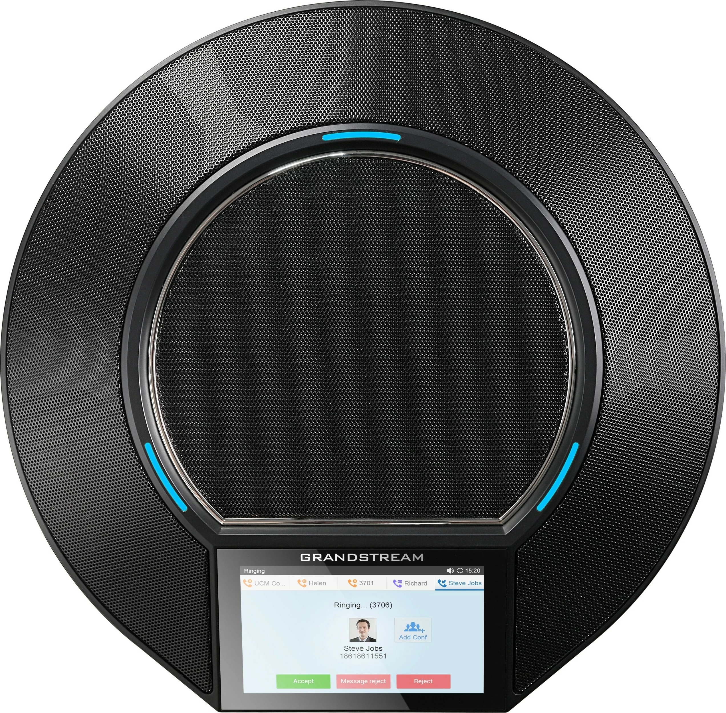IP konferenčni telefon, Grandstream GAC2500, Android, 6 linij, črn