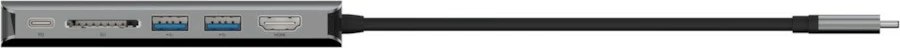 Večvratni adapter Belkin AVC008BTSGY, USB-C, 100W, HDMI, RJ-45, SD, 2x USB-A, 1x USB-C, črno/siv