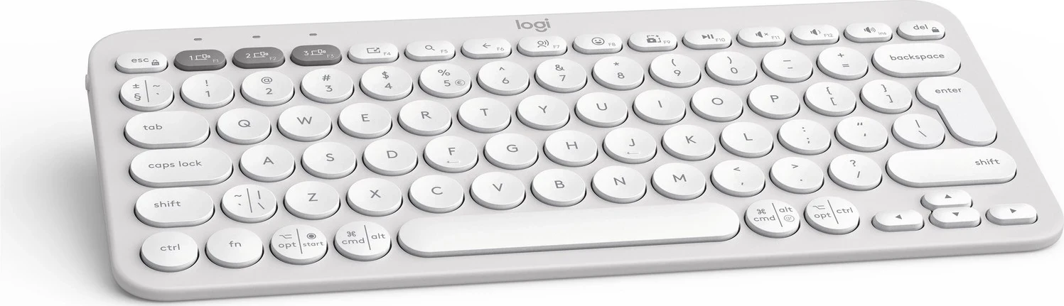Brezžična tipkovnica Logitech K380s, bela