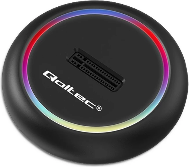 Postaja za dokiranje SSD M.2, NVMe/SATA, USB-C, 2TB, črna - Qoltec 52275