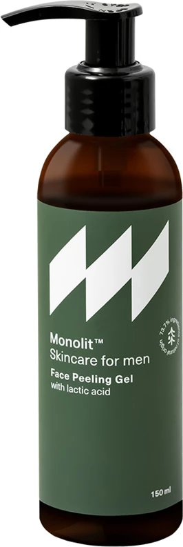 Piling čistilni gel za obraz za moške Monolit Skincare For Men Peeling Facial Cleansing Gel 150 ml