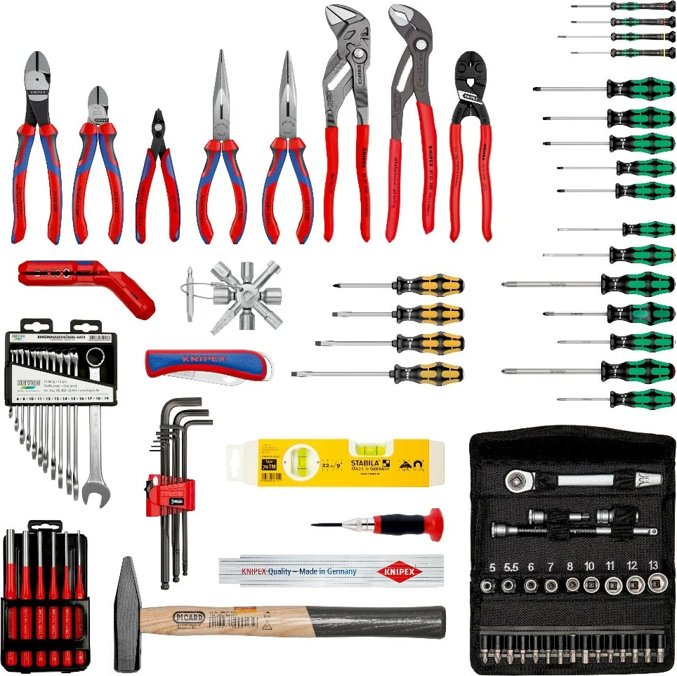 Kovček za orodje Knipex BIG Basic Move Mehanik, črn