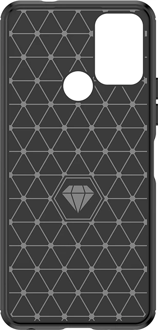 Ovitek iz silikona za Nokia C22 Hurtel Carbon Case, črn