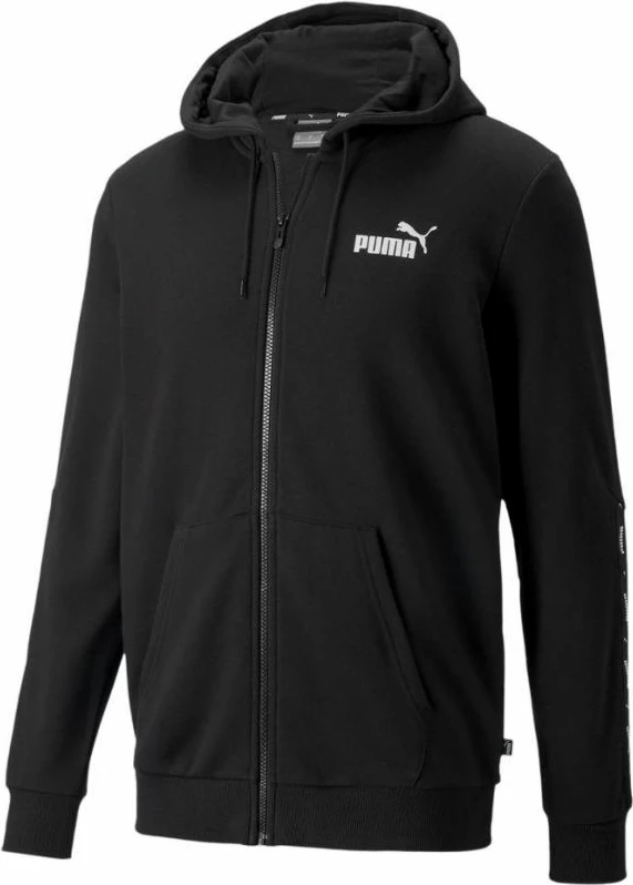 Hoodie z zadrgo Puma za moške, črn