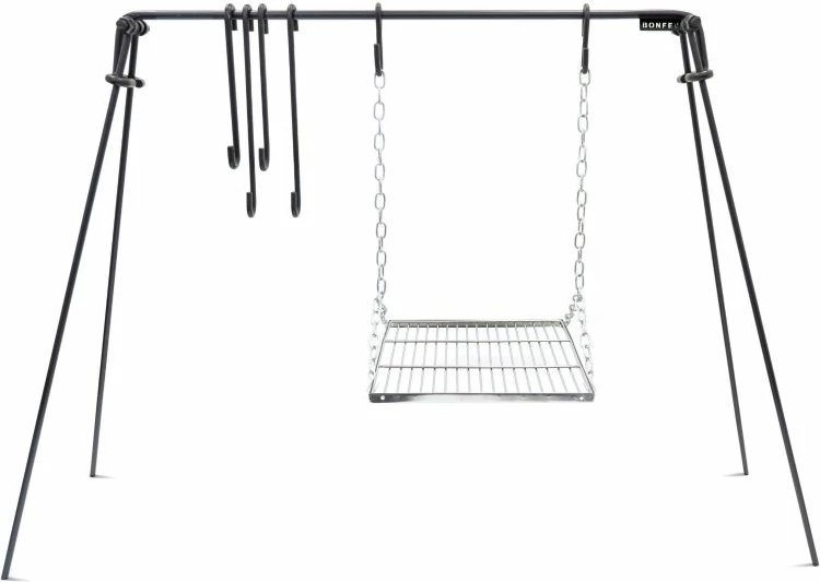 Zunanji kvadratni žar Bonfeu, siv