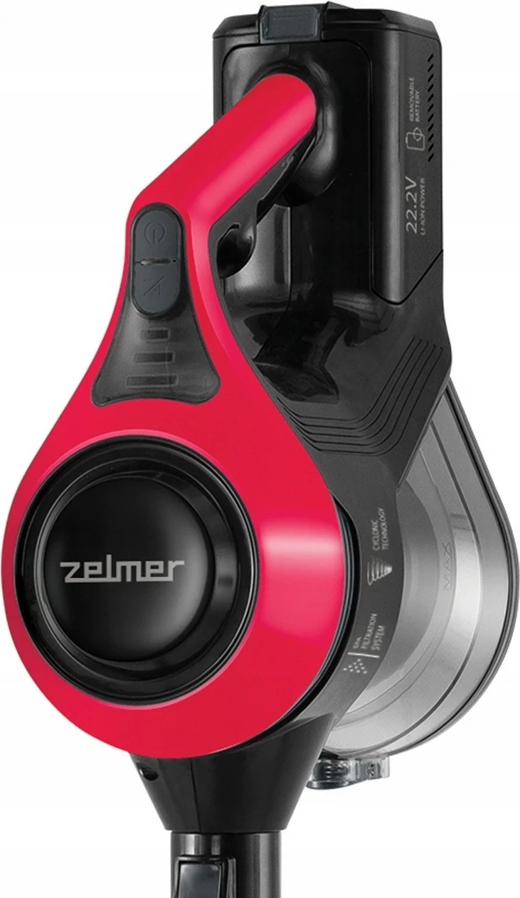 Brezžični sesalnik Zelmer ZSVC511DF, 22 V, črno-rdeč