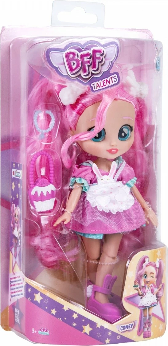 Punčka Cry Babies BFF Chef Coney, TM Toys, 20 cm, rožnata