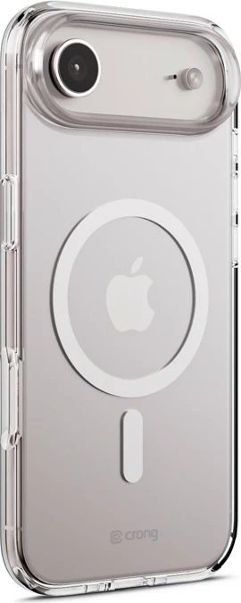 Prozoren ovitek za telefon z vgrajenim MagSafe magnetom, polikarbonat + TPU — CRONG Clear MAG Cover CRGCLRMIP1766ATRS za iPhone Air