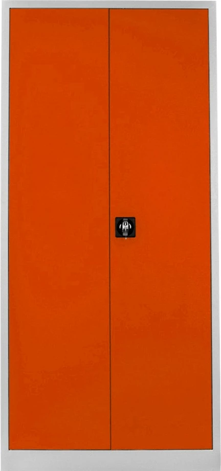 Metalna omara za shranjevanje, sivo-oranžna, Skye Decor Js1008Tu