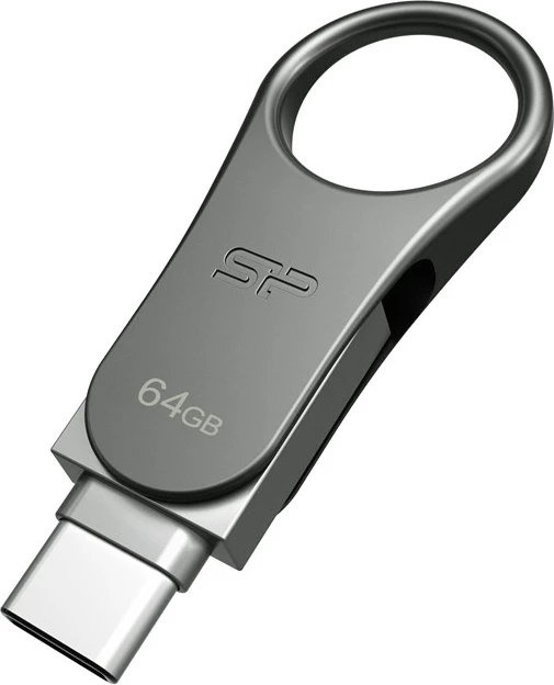 USB ključek Silicon Power Mobile C80, Tip A/C, 64GB