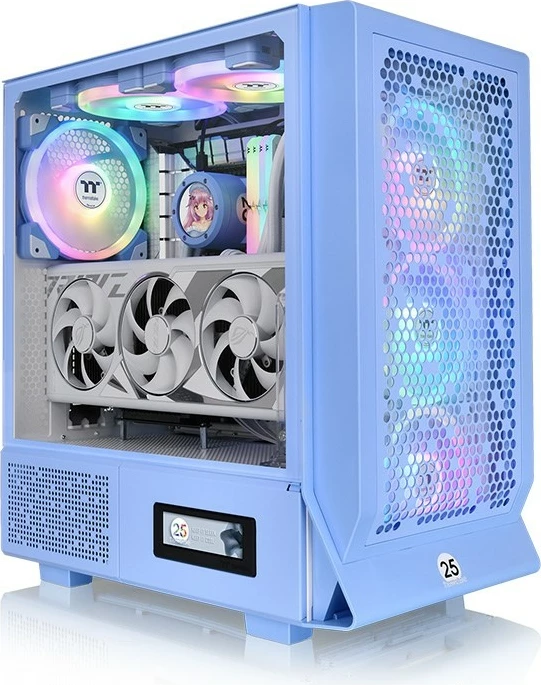 Midi ohišje z ARGB osvetlitvijo Thermaltake Ceres 330 TG, Hydrangea Blue