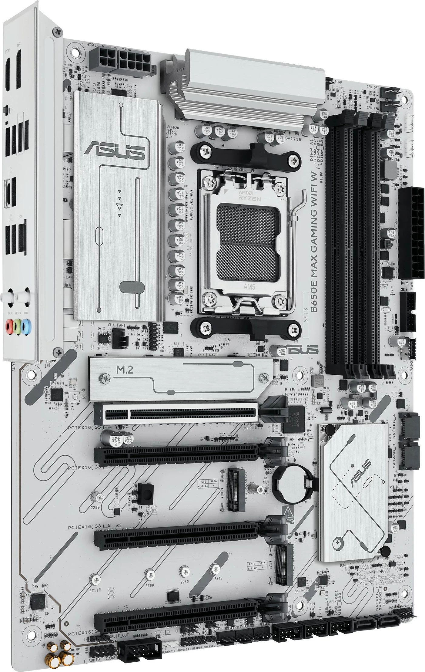 Matična plošča ASUS B650E MAX GAMING WIFI W, Socket AM5, DDR5, 256 GB, Wi‑Fi, Bluetooth