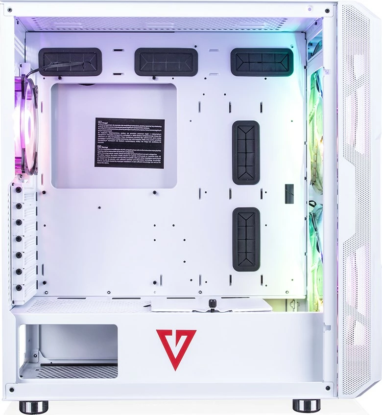 Računalniško ohišje MODECOM Volcano Amirani ARGB, Midi Tower, belo