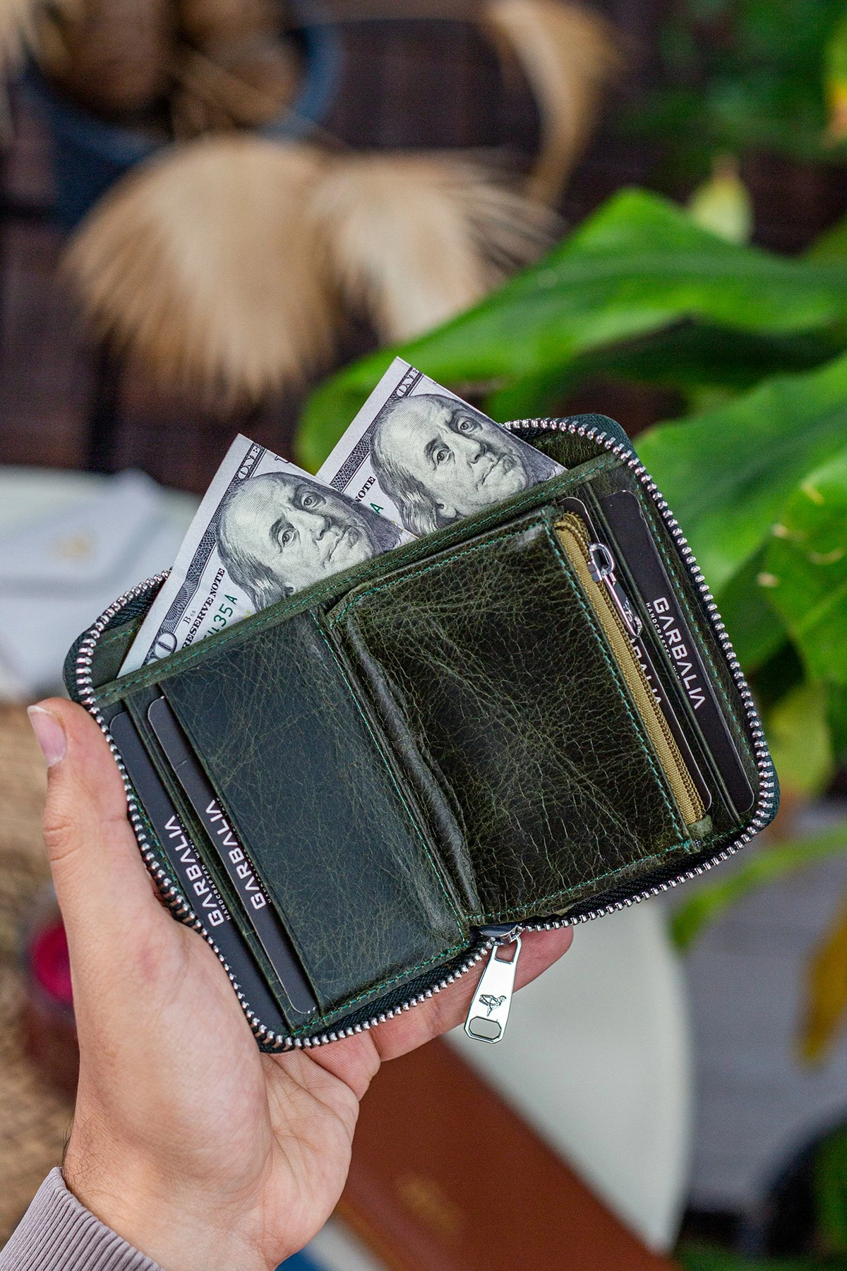 Uniseks denarnica, Zoozie Bags Sydney, zelena