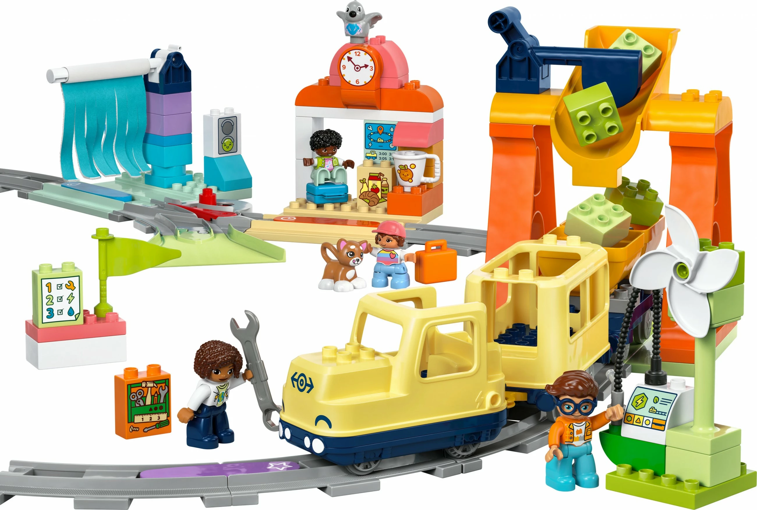 Interaktivni vlak LEGO DUPLO 10428, 103 kosi, večbarven
