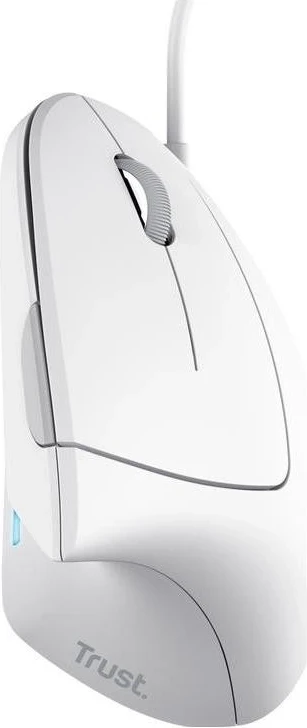 Vertikalna miška Verto Trust, z žico, bela