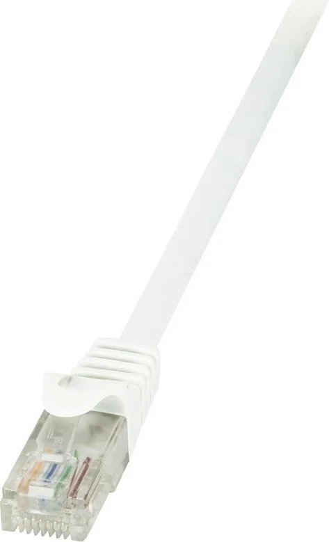 Omrežni kabel LogiLink, 0,50 m, bel