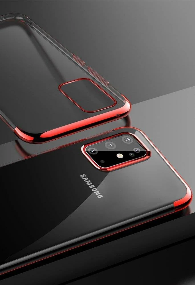 Prosojen ovitek za telefon Hurtel Clear Color 0,3 mm, TPU, za Samsung Galaxy A72, črn