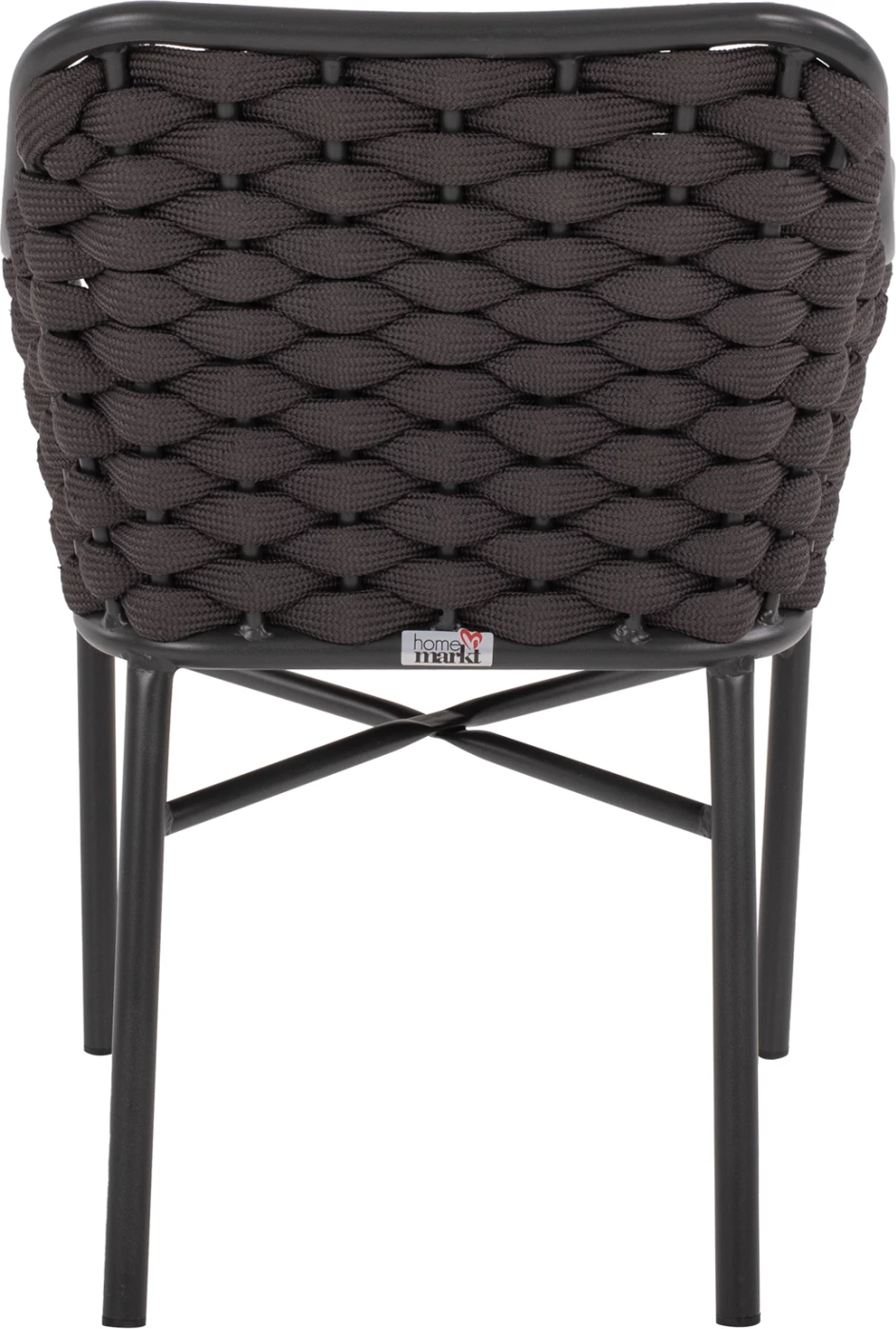 Aluminijasti naslanjač FH5858.01 z vrvjo - siva barva 56x58x76H cm