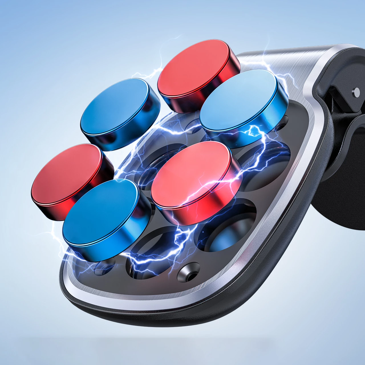 Magnetni nosilec za avto, za reže zračnika, siv Acefast D16