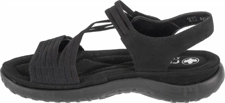 Sandali, črni Rieker za ženske