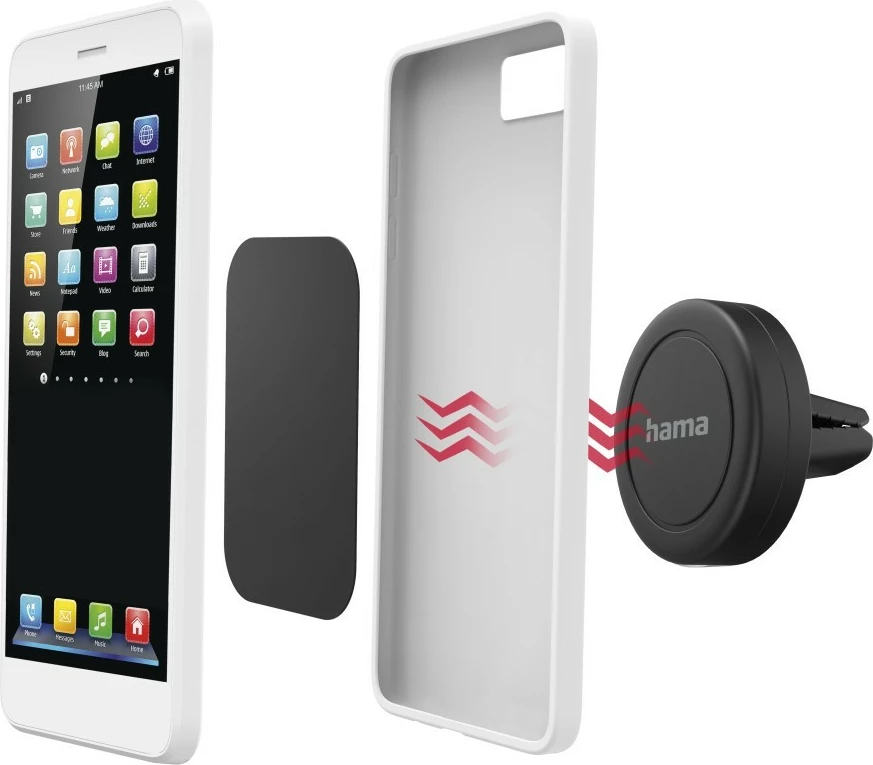 Univerzalni držalo za mobilni telefon Hama 201517, za avto, črno