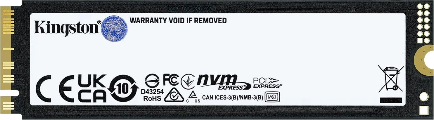 SSD 1TB M.2 2280 PCIe 5.0 NVMe, Kingston FURY RENEGADE G5, črn