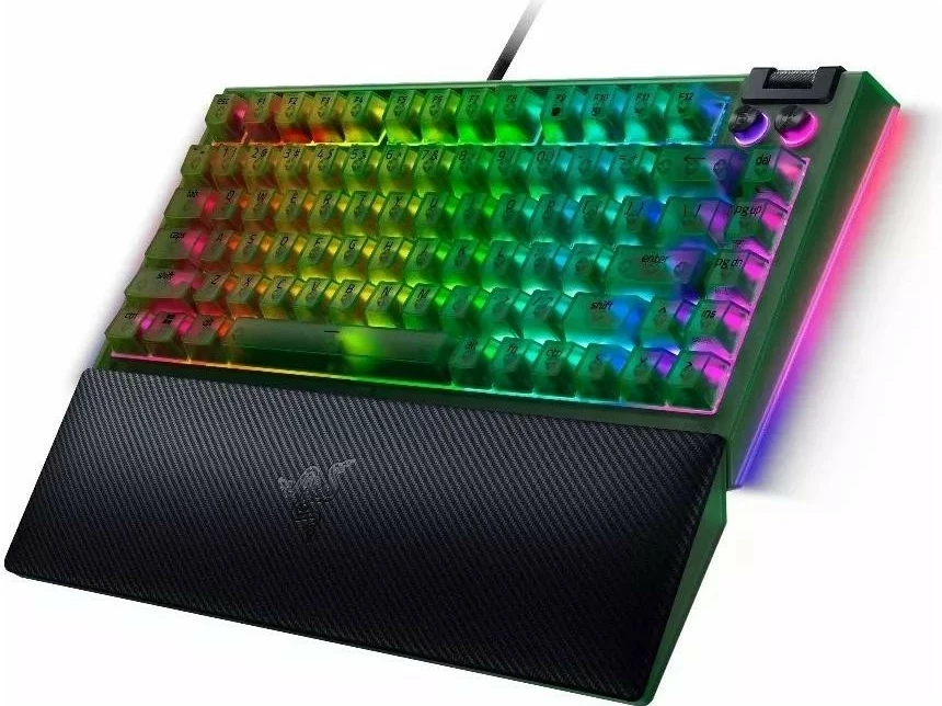 Mehanska tipkovnica 75% Razer BlackWidow V4, Phantom Green, RGB, US