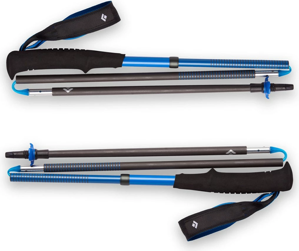 Trekking palica Distance Carbon Z-Pole, 130 cm, zložljiva, Unisex, črna, Black Diamond