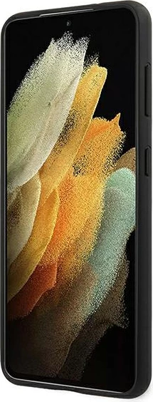 Preluknjan ovitek On Track Perforated za Samsung Galaxy S21+, Ferrari FESPEHCS21MBK, črn