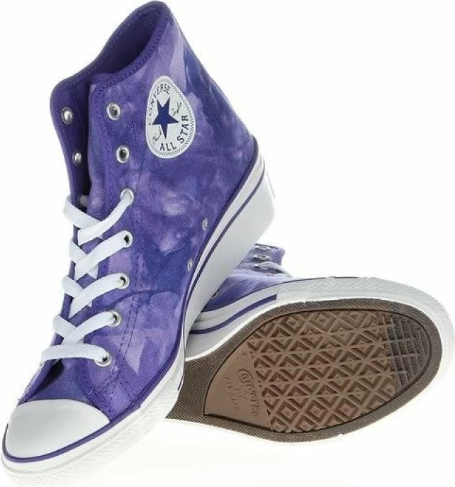 Visoke platformne superge za ženske Converse Chuck Taylor Side W, vijolične