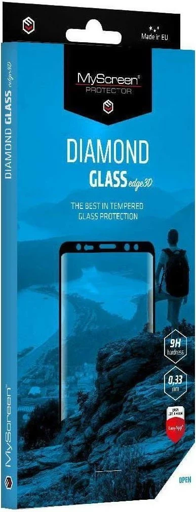 Zaščitno steklo Diamond Glass Edge3D za Realme 14 Pro+, MyScreen, črno