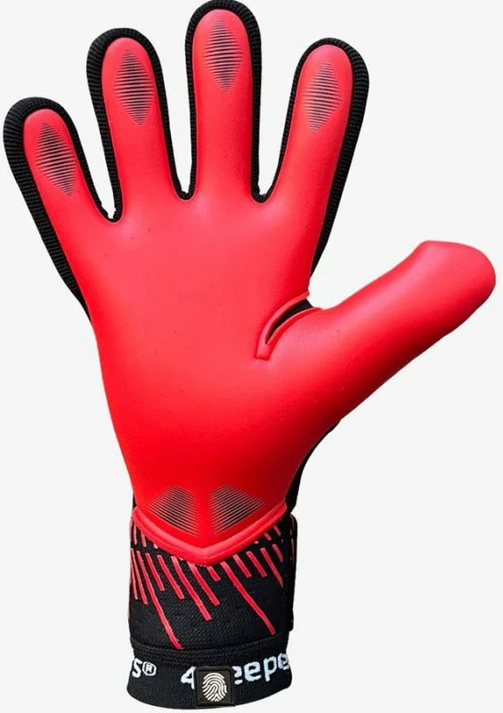 Rokavice za vratarja za otroke 4keepers, črno-rdeče