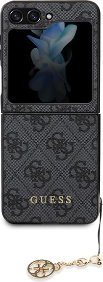 Ovitek za telefon 4G Charms Guess za Samsung Galaxy Z Flip 5, siv