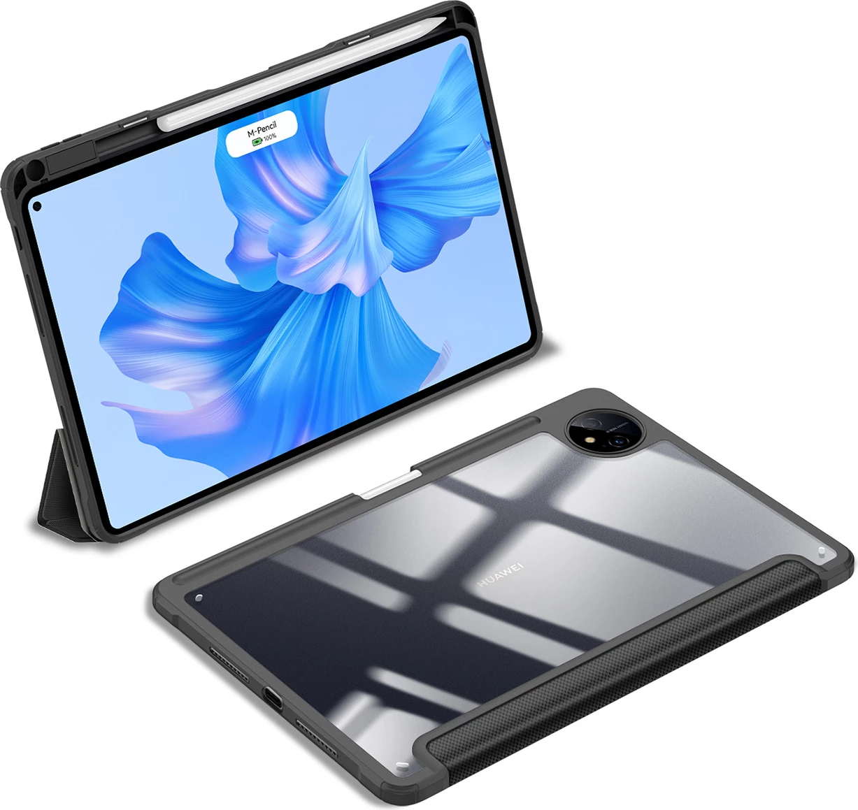 Ovitek za tablico Dux Ducis Toby za Huawei MatePad Pro 11'' (2022), z oporo, samodejno spanje, črn