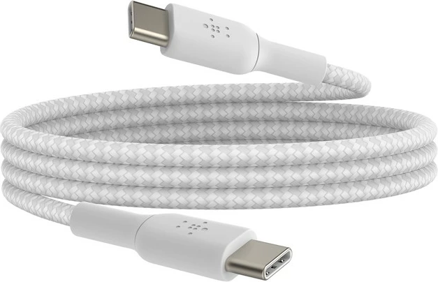 Kabel za hitro polnjenje Belkin BoostCharge, USB-C na USB-C, 0,15 m, bel