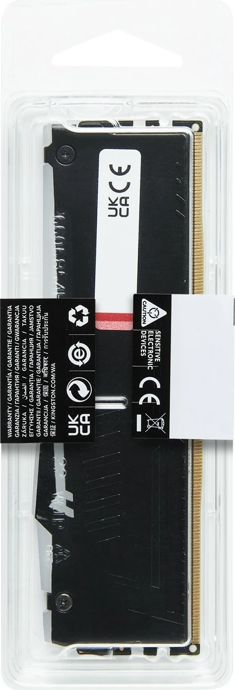 RAM pomnilnik Kingston FURY Beast RGB EXPO 16GB DDR5 6400MT/s CL32, črn
