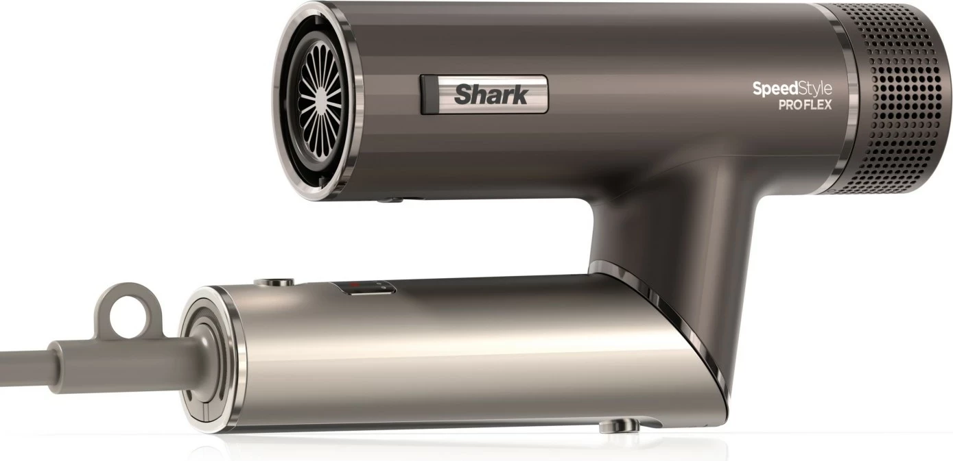 Sušilec za lase SpeedStyle Pro Flex HD542EU Shark, 1700 W, ionizacija, 4 dodatki, srebrne barve