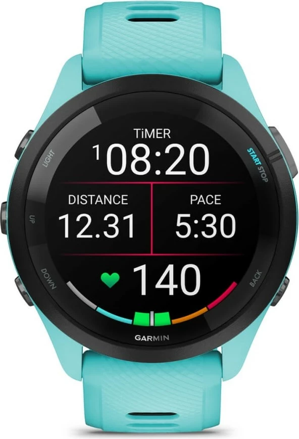 Pametna ura z AMOLED zaslonom Garmin Forerunner 265, 8 GB, GPS, modra
