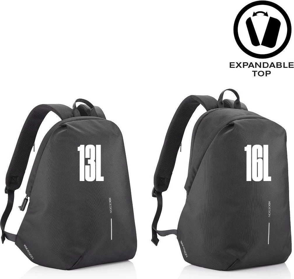 Nahrbtnik XD DESIGN BOBBY SOFT, 13-16L, črn